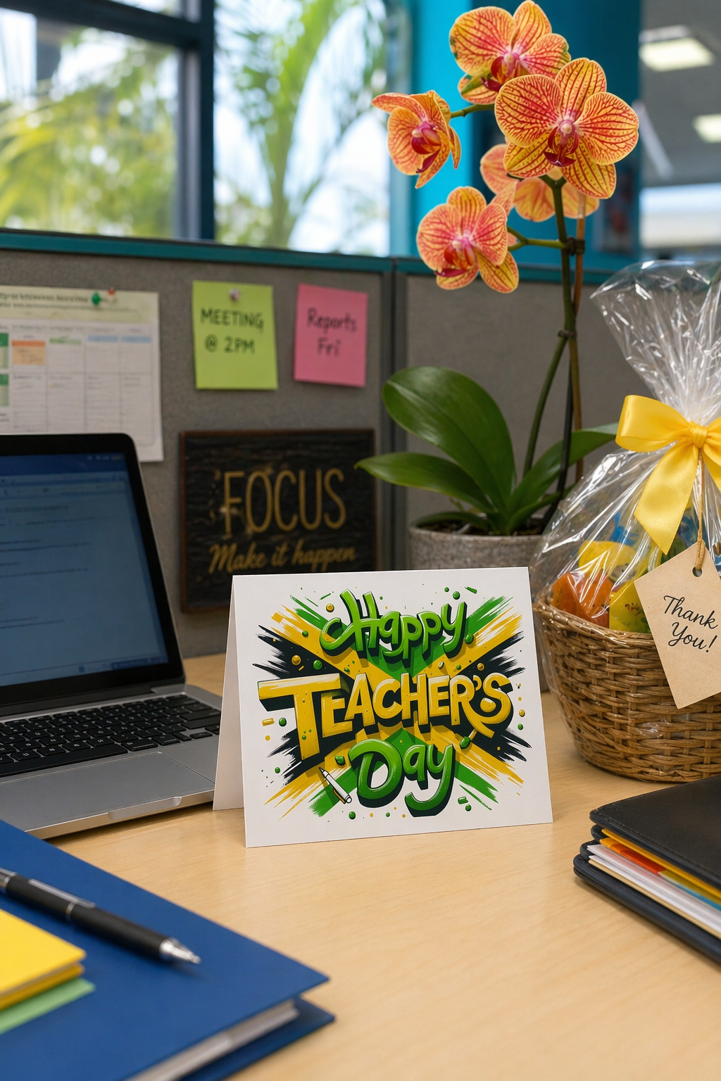 Teacher's Day Flag card