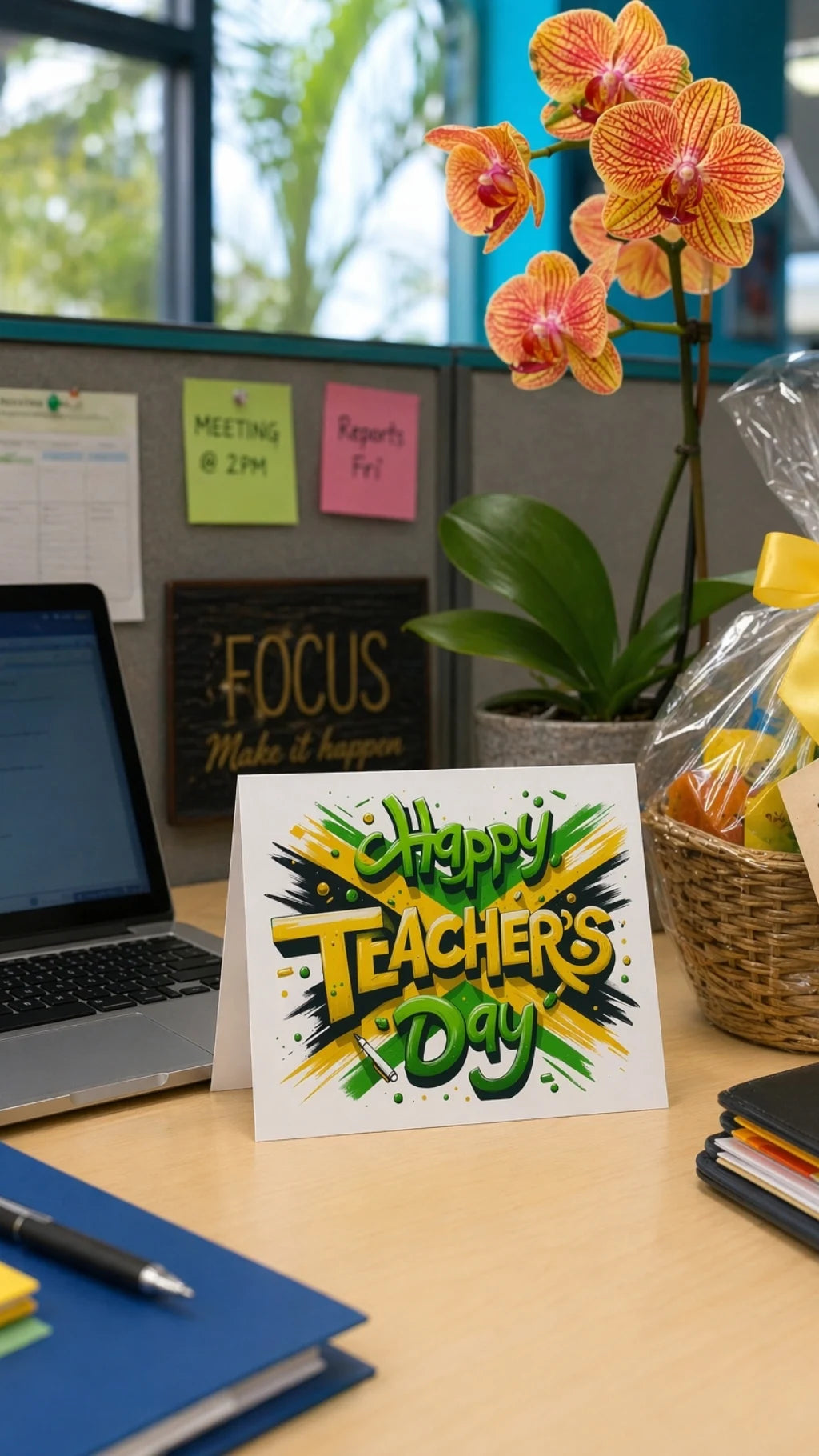 Teacher's Day Flag card